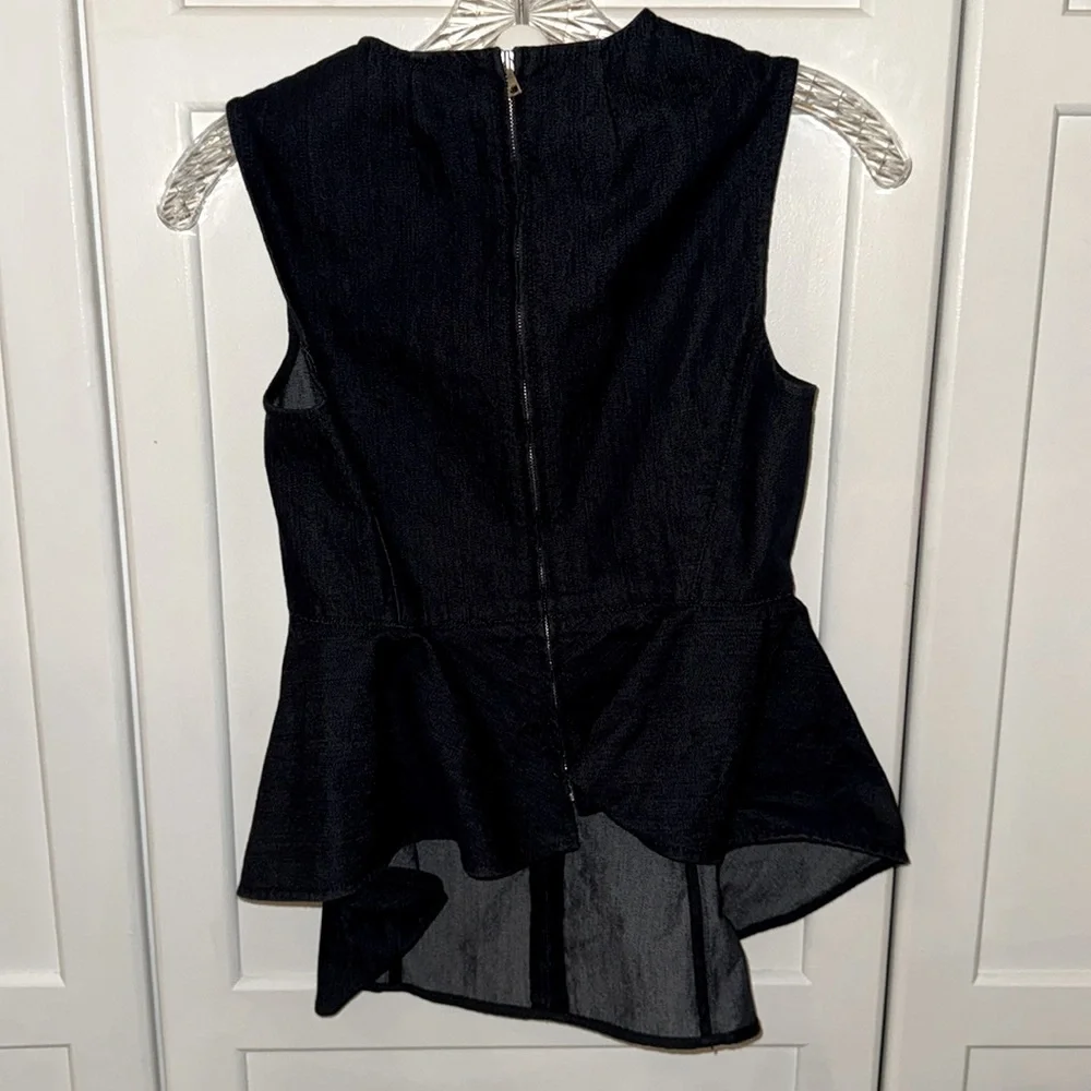Theory Kalsing D Peplum Top Sz P (00-0) - Picture 6 of 8